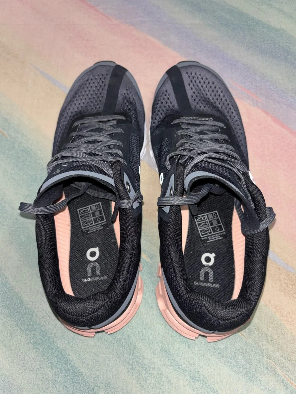 On Running Cloudflow Mesh Rock/Rose Running Training Walking Shoes US W 7.5